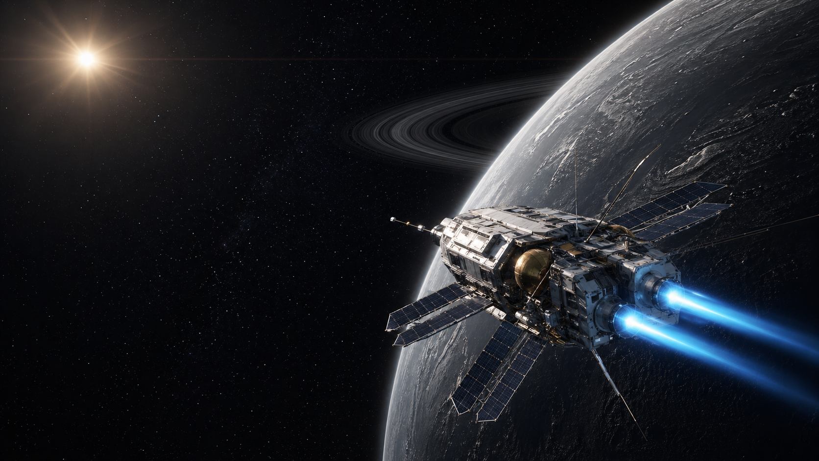 Electric propulsion spacecraft